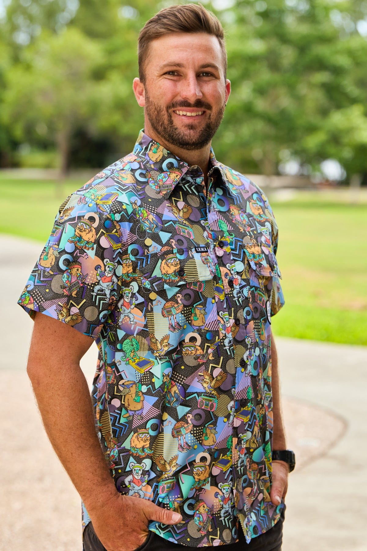 TradeMutt Workshirt Men's Aerobics OzStyle Short Sleeve Work Shirt Men's Aerobics OzStyle Short Sleeve Work Shirt