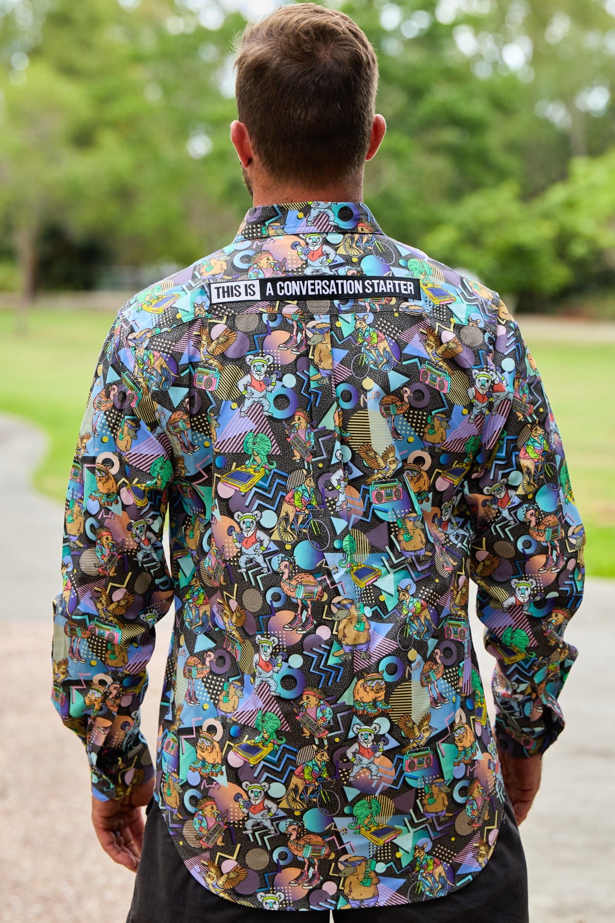 TradeMutt Workshirt Men's Aerobics OzStyle Half Button Work Shirt Men's Aerobics OzStyle Half Button Work Shirt