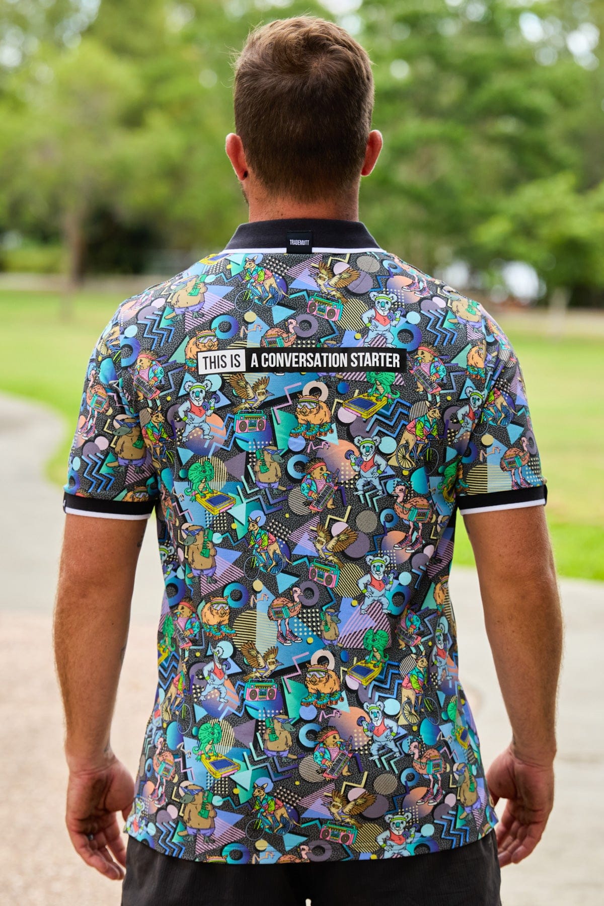 TradeMutt Workshirt Unisex Aerobics OzStyle Cotton Short Sleeve Polo Unisex Aerobics OzStyle Cotton Short Sleeve Polo