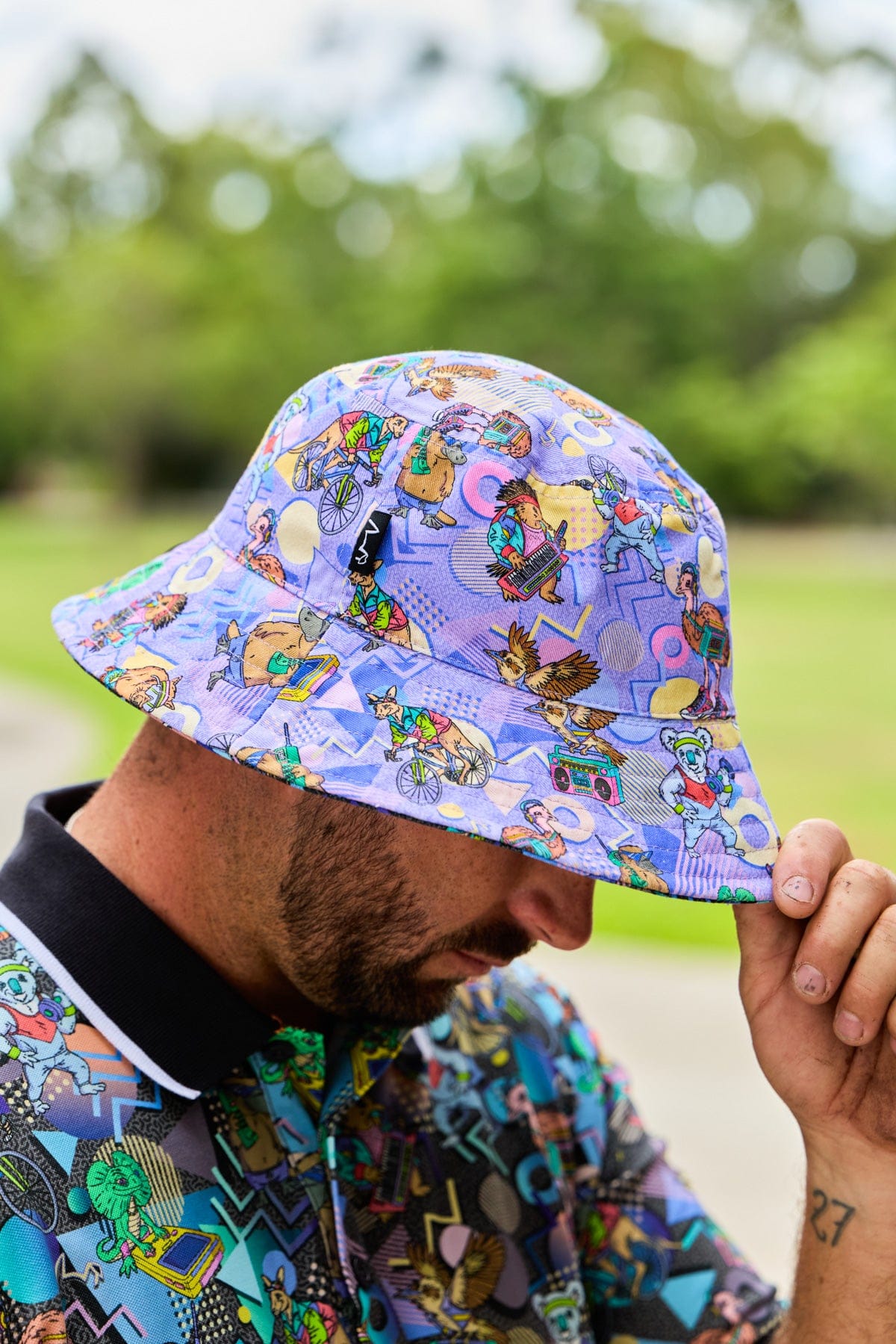 TradeMutt Aerobics OzStyle Reversible Bucket hat Aerobics OzStyle Reversible Bucket hat