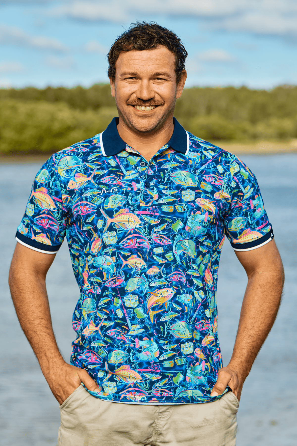 TradeMutt Workshirt Unisex Off The Hook Cotton Short Sleeve Polo Unisex Off The Hook Cotton Polo | TradeMutt