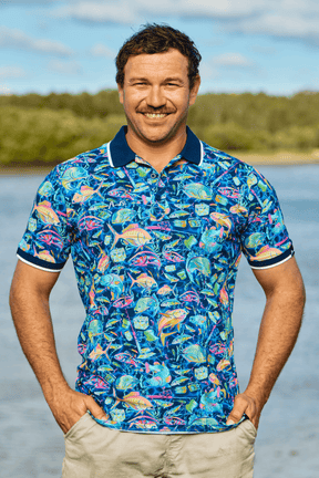 TradeMutt Workshirt Unisex Off The Hook Cotton Short Sleeve Polo Unisex Off The Hook Cotton Polo | TradeMutt
