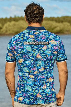 TradeMutt Workshirt Unisex Off The Hook Cotton Short Sleeve Polo Unisex Off The Hook Cotton Polo | TradeMutt