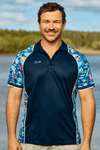 TradeMutt Workshirt Unisex Off The Hook Navy Short Sleeve Polo Unisex Off The Hook Navy Polo | TradeMutt