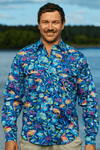TradeMutt Workshirt Men's Off The Hook Half Button Work Shirt Men's Off The Hook Half Button Work Shirt | TradeMutt