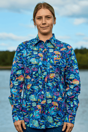 TradeMutt Workshirt Women's Off The Hook Full Button Work Shirt Women's Off The Hook Full Button Shirt | TradeMutt