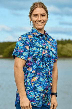 TradeMutt Workshirt Women's Off The Hook Short Sleeve Work Shirt Women's Off The Hook Short Sleeve Shirt | TradeMutt