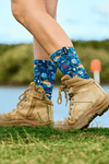 TradeMutt Footwear Off The Hook Printed Socks Off The Hook Printed Socks | TradeMutt