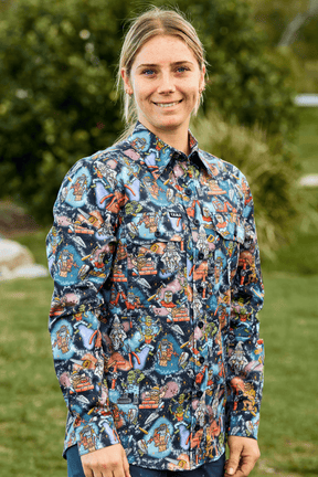 TradeMutt Workshirt Women's Site Gremlins Full Button Work Shirt Women's Site Gremlins Full Button Work Shirt | TradeMutt