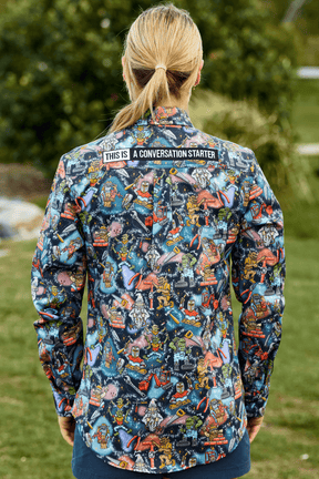 TradeMutt Workshirt Women's Site Gremlins Full Button Work Shirt Women's Site Gremlins Full Button Work Shirt | TradeMutt