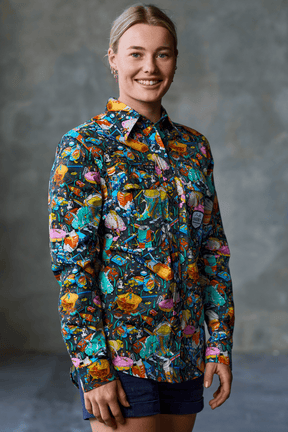 TradeMutt Workshirt Women's Servo Nation Army Full Button Work Shirt Women's Servo Nation Army Full Button Work Shirt