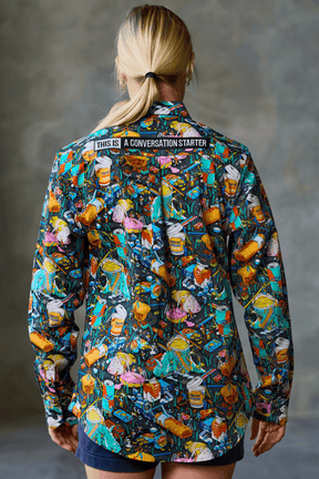 TradeMutt Workshirt Women's Servo Nation Army Full Button Work Shirt Women's Servo Nation Army Full Button Work Shirt
