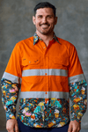 TradeMutt Workshirt Men's Servo Nation Army Orange Day/Night Hi Vis Work Shirt Men's Servo Nation Army Orange Day/Night Hi Vis Work Shirt
