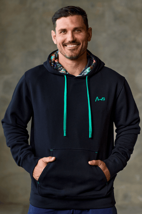 TradeMutt Winter Servo Nation Army Black Hoodie Blue Gum Hoodie | TradeMutt Winter Hoodies