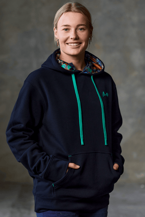 TradeMutt Winter Servo Nation Army Black Hoodie Blue Gum Hoodie | TradeMutt Winter Hoodies