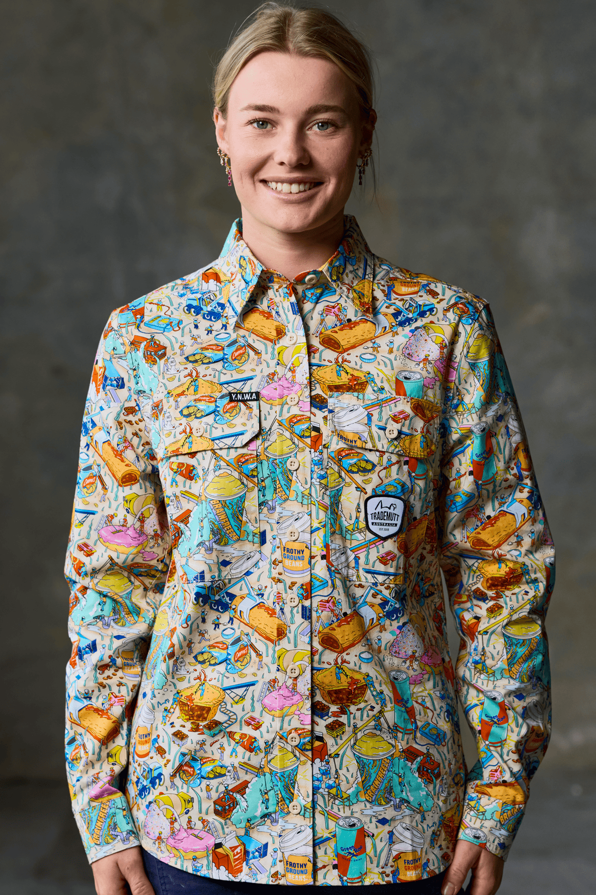 TradeMutt Workshirt Women's Servo Nation Army Full Button Work Shirt - Light Edition Women's Servo Nation Army Full Button Work Shirt - Light Edition