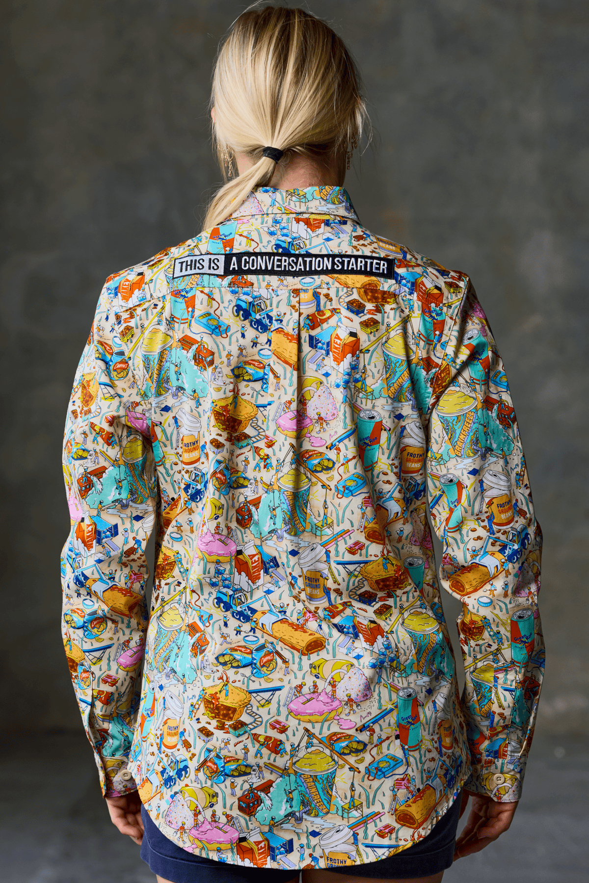 TradeMutt Workshirt Women's Servo Nation Army Full Button Work Shirt - Light Edition Women's Servo Nation Army Full Button Work Shirt - Light Edition