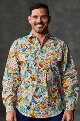 TradeMutt Workshirt Men's Servo Nation Army Half Button Work Shirt - Light Edition Men's Servo Nation Army Half Button Work Shirt - Light Edition
