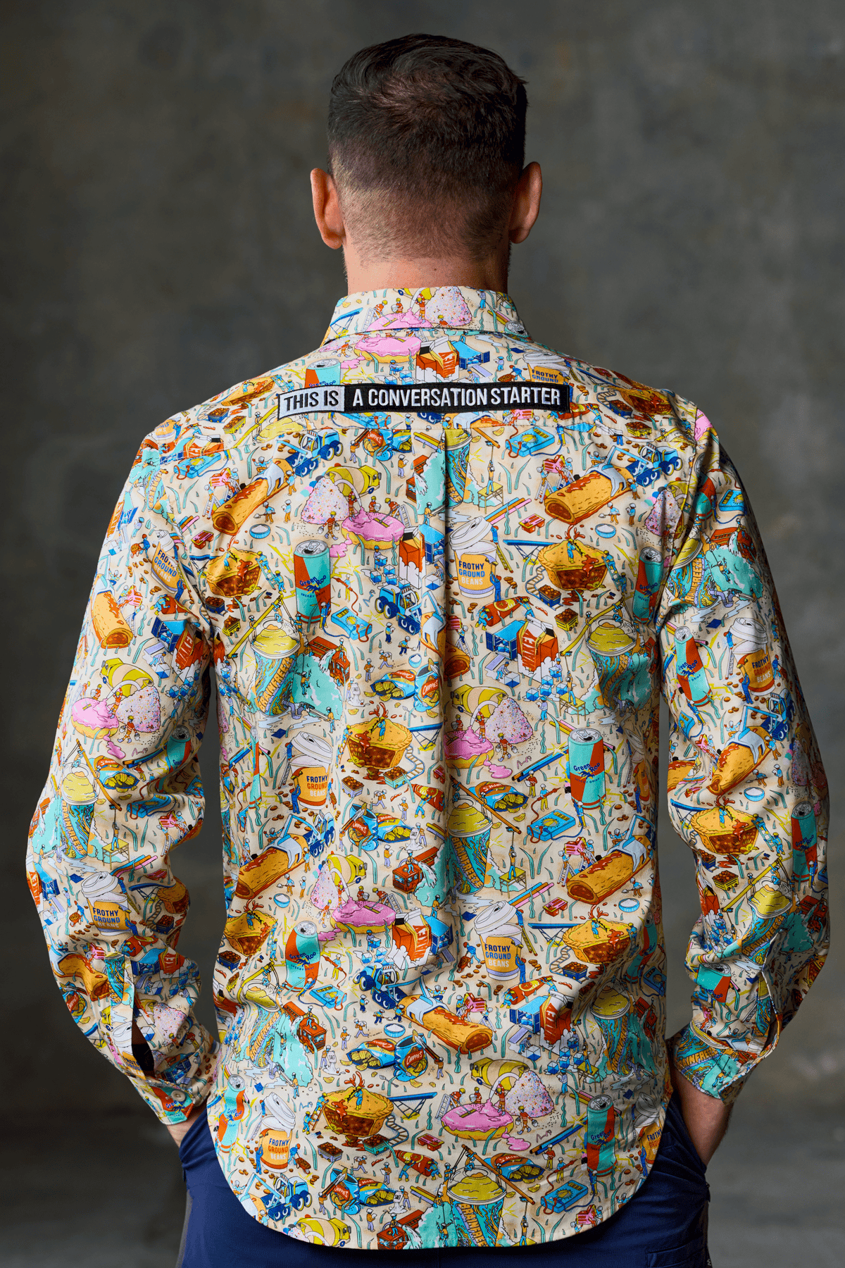 TradeMutt Workshirt Men's Servo Nation Army Half Button Work Shirt - Light Edition Men's Servo Nation Army Half Button Work Shirt - Light Edition