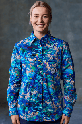 TradeMutt Workshirt Women's Walkin on a Dream Full Button Work Shirt Women's Walkin on a Dream Full Button Work Shirt