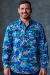 TradeMutt Workshirt Men's Walkin on a Dream Half Button Work Shirt Men's Walkin on a Dream Half Button Work Shirt