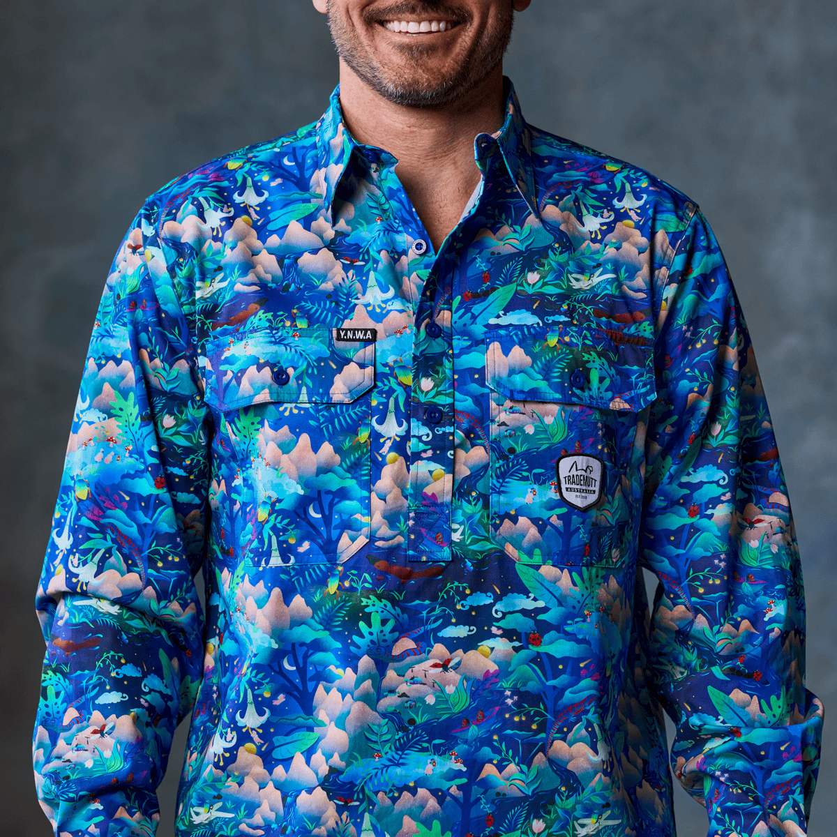 Men's Walkin on a Dream Half Button Work Shirt