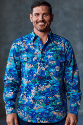 TradeMutt Workshirt Men's Walkin on a Dream Half Button Work Shirt Men's Walkin on a Dream Half Button Work Shirt