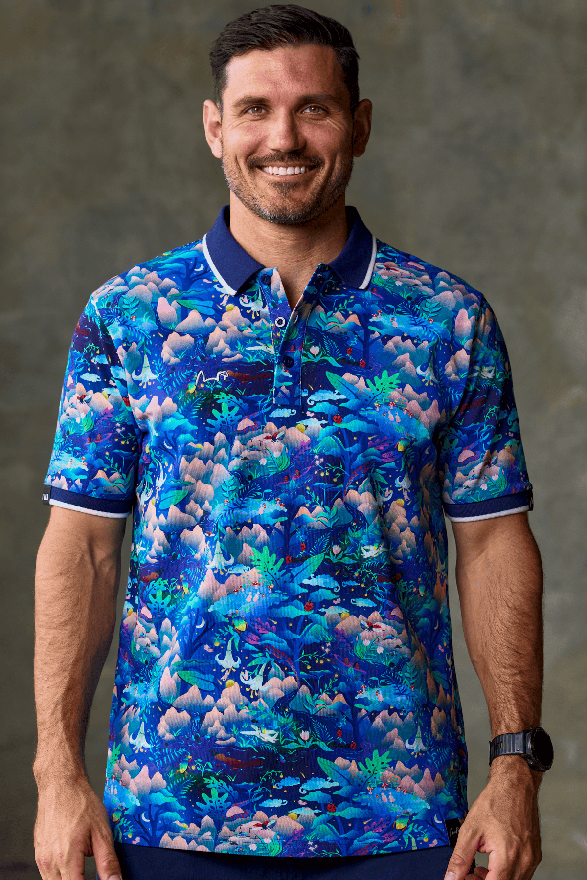 TradeMutt Polo Unisex Walkin on a Dream Cotton Short Sleeve Polo Unisex Walkin on a Dream Cotton Short Sleeve Polo