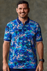 TradeMutt Polo Unisex Walkin on a Dream Cotton Short Sleeve Polo Unisex Walkin on a Dream Cotton Short Sleeve Polo