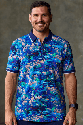TradeMutt Polo Unisex Walkin on a Dream Cotton Short Sleeve Polo Unisex Walkin on a Dream Cotton Short Sleeve Polo