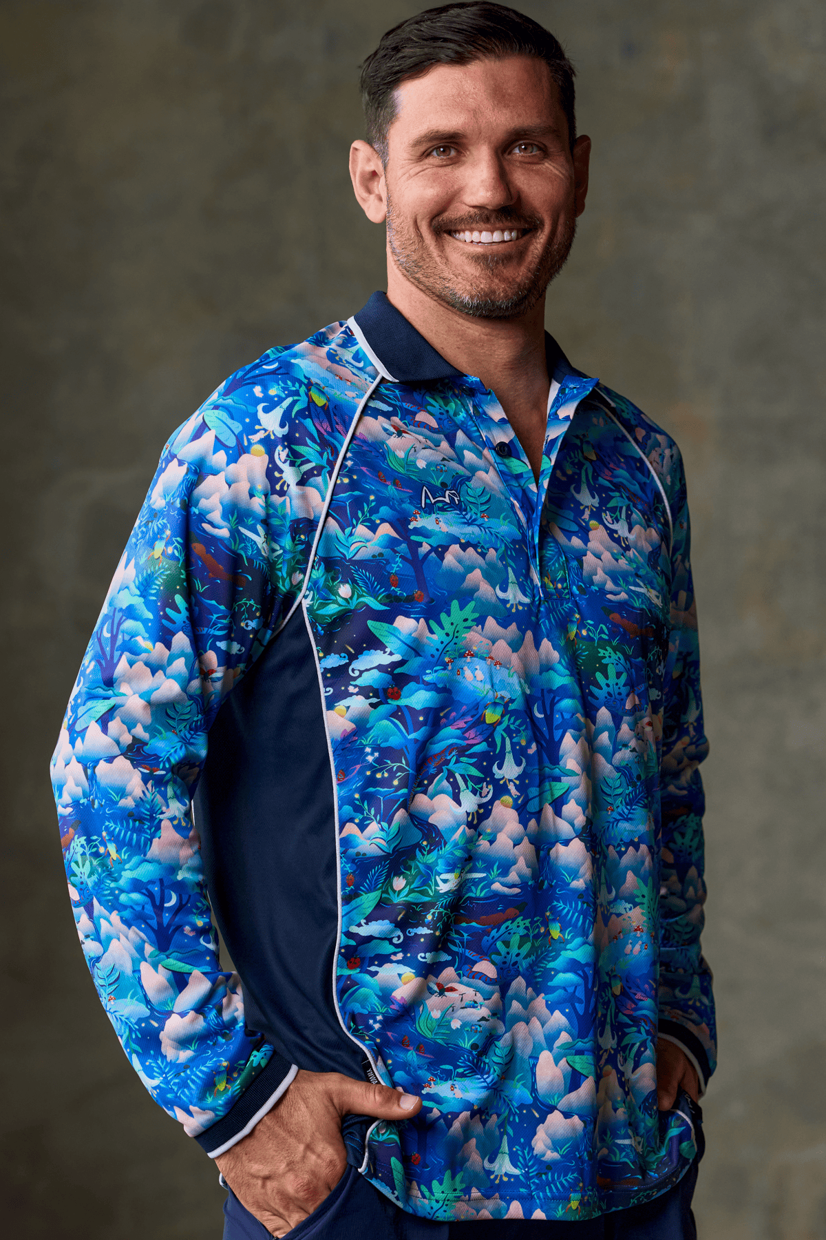 TradeMutt Polo Unisex Walkin on a Dream Long Sleeve Polo Unisex Walkin on a Dream Long Sleeve Polo
