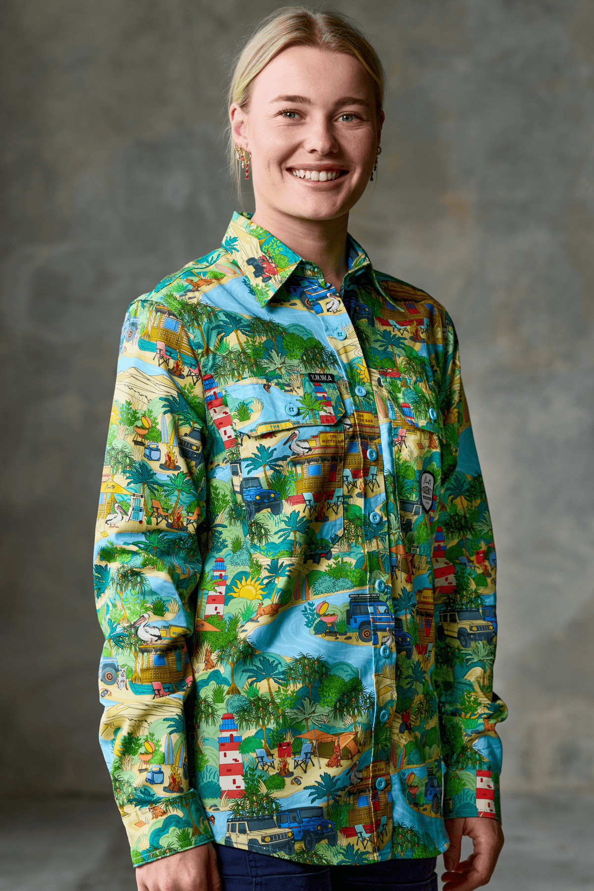 TradeMutt Workshirt Women's That's Livin Barry Full Button Work Shirt Women's That's Livin Barry Full Button Work Shirt