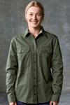 TradeMutt Workshirt Women's That's Livin Barry Undercover Mutter Full Button Workshirt Women's That's Livin Barry Undercover Mutter Full Button Workshirt