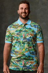 TradeMutt Polo Unisex That's Livin Barry Cotton Short Sleeve Polo Unisex That's Livin Barry Cotton Short Sleeve Polo