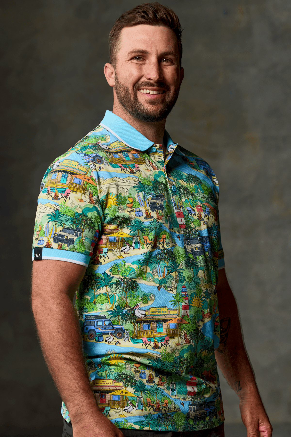 TradeMutt Polo Unisex That's Livin Barry Cotton Short Sleeve Polo Unisex That's Livin Barry Cotton Short Sleeve Polo
