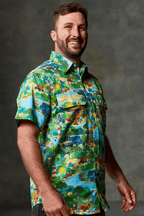 TradeMutt Workshirt Men's That's Livin Barry Short Sleeve Work Shirt Men's That's Livin Barry Short Sleeve Work Shirt