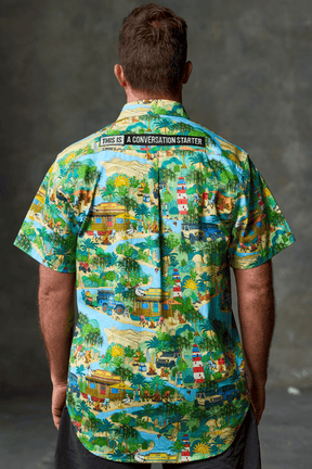 TradeMutt Workshirt Men's That's Livin Barry Short Sleeve Work Shirt Men's That's Livin Barry Short Sleeve Work Shirt