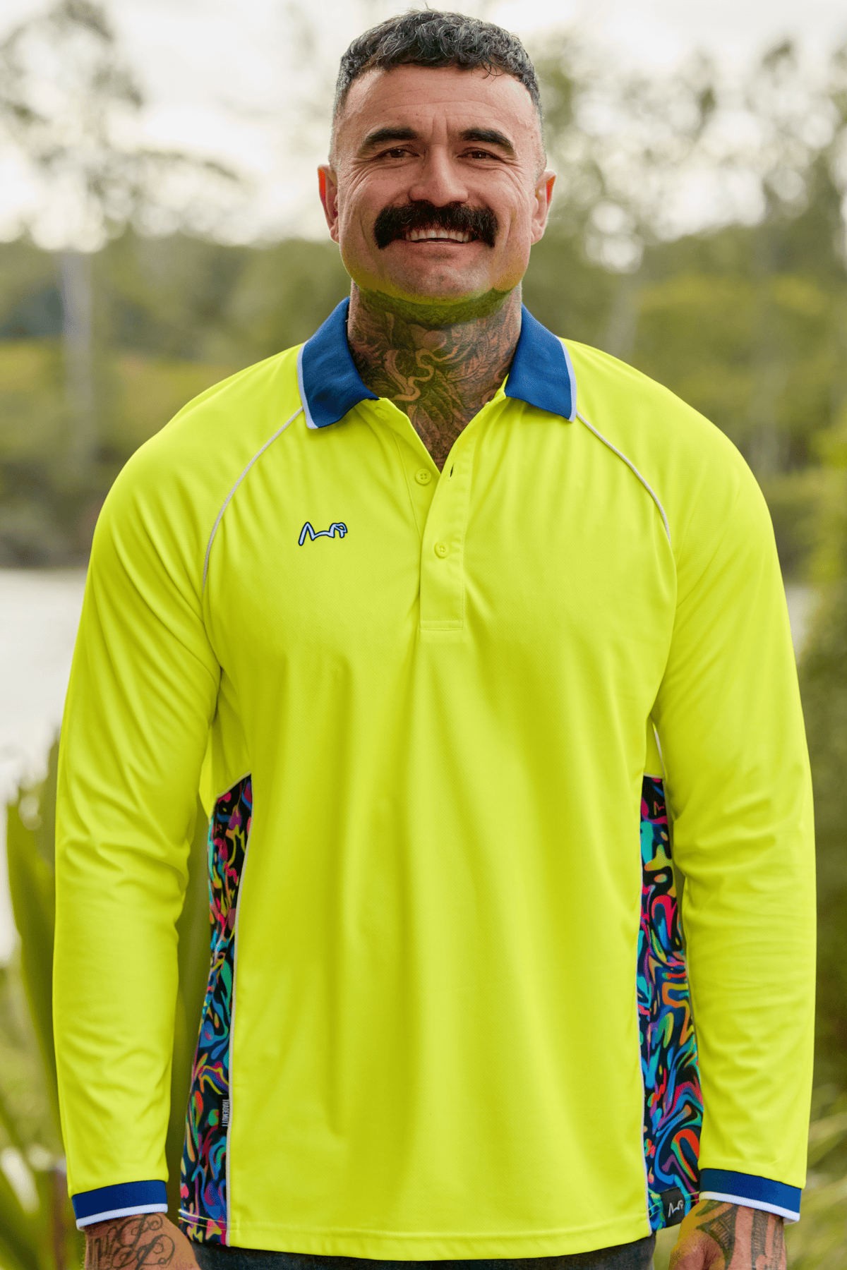 TradeMutt Polo Unisex Yellow Pearler Long Sleeve Polo Unisex Hi-Vis Yellow Pearler Long Sleeve Polo | TradeMutt