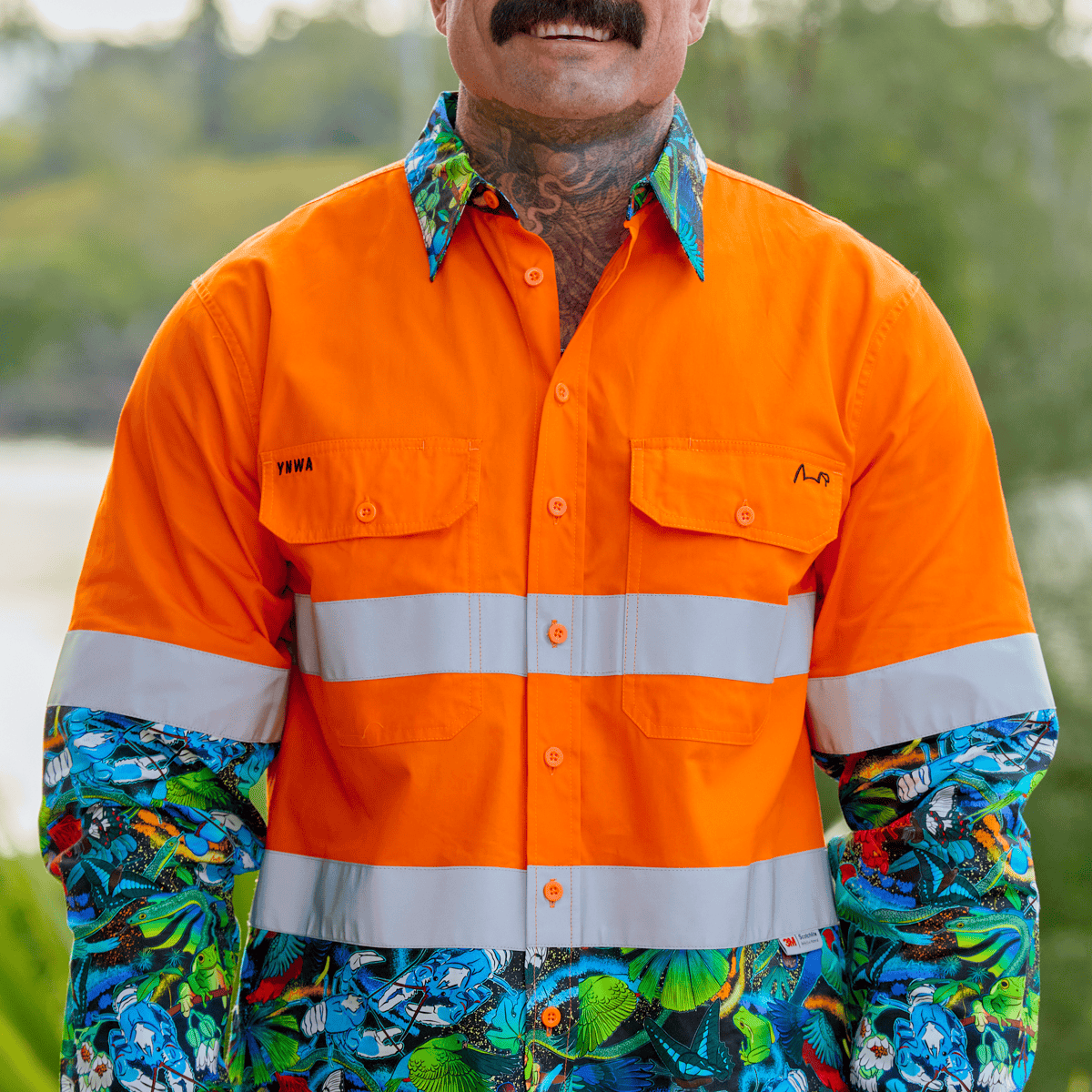 Men's The Big Greasy Orange Day/Night Hi Vis Shirt | TradeMutt