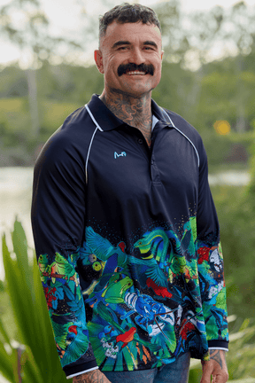 TradeMutt Polo Unisex Big Greasy Long Sleeve Polo Unisex The Big Greasy Long Sleeve Polo | TradeMutt