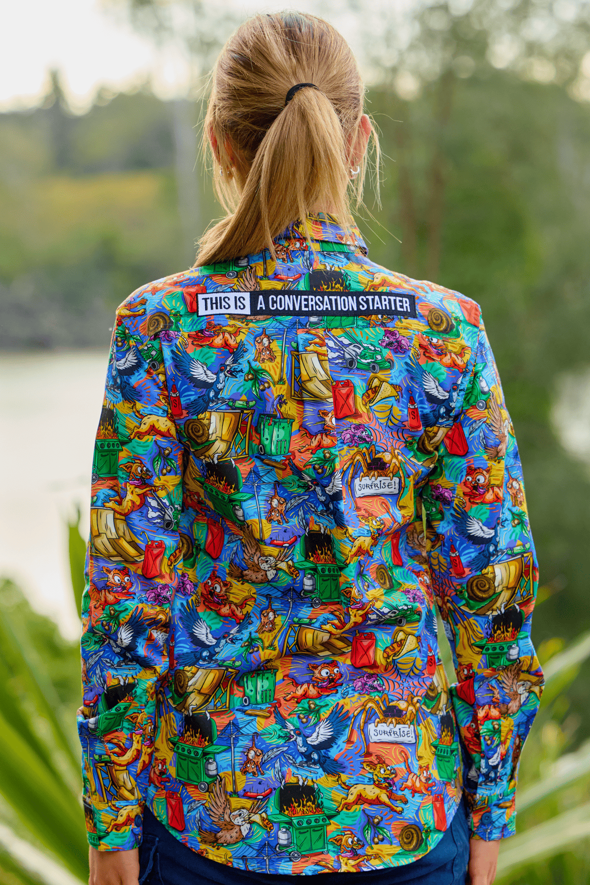 TradeMutt Workshirt Women's Backyard Blitz Full Button Work Shirt Women's Backyard Blitz Full Button Work Shirt | TradeMutt Workwear