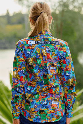 TradeMutt Workshirt Women's Backyard Blitz Full Button Work Shirt Women's Backyard Blitz Full Button Work Shirt | TradeMutt Workwear