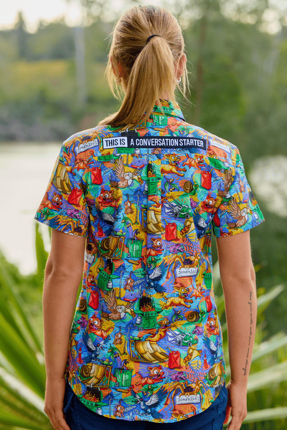 TradeMutt Workshirt Women's Backyard Blitz Short Sleeve Work Shirt Women's Backyard Blitz Short Sleeve Work Shirt | TradeMutt Workwear