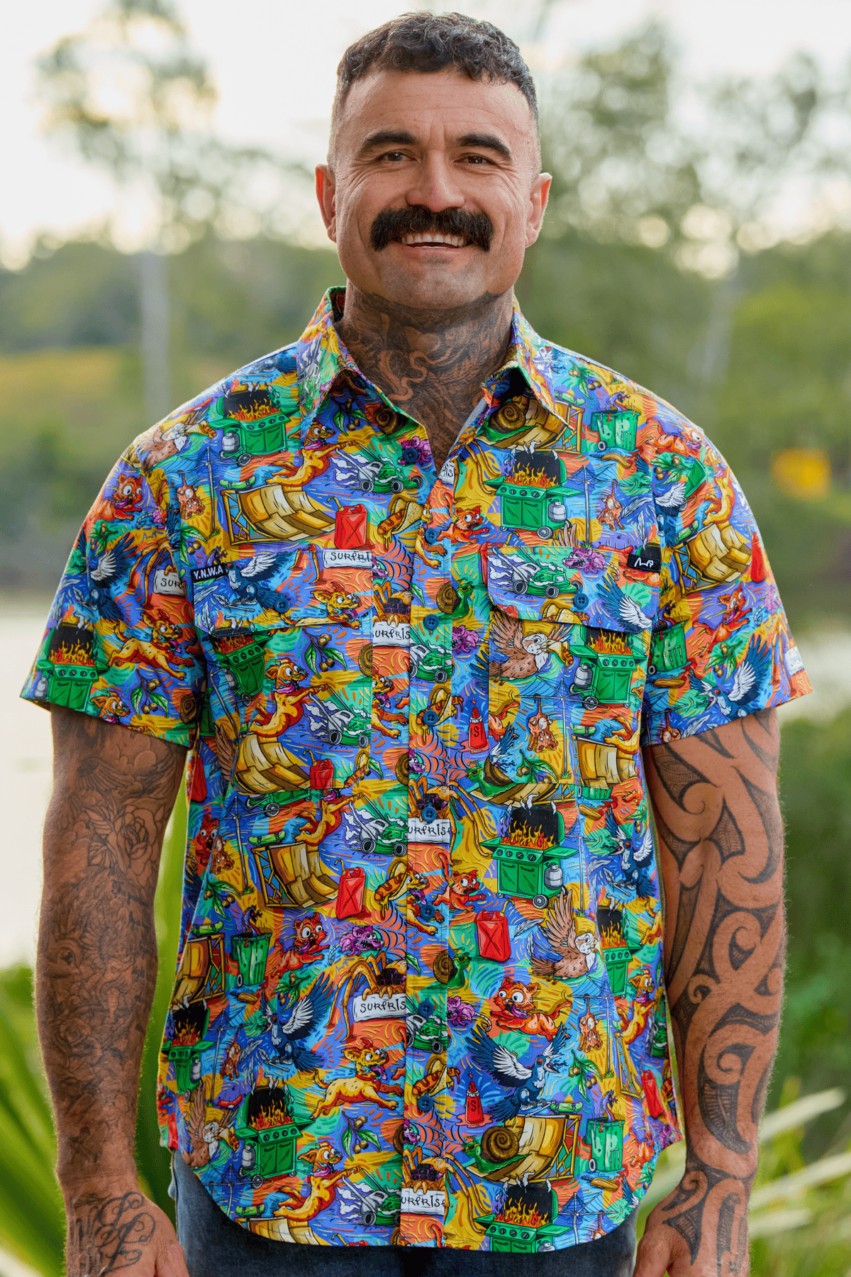 TradeMutt Workshirt Men's Backyard Blitz Short Sleeve Work Shirt Men's Backyard Blitz Short Sleeve Work Shirt | TradeMutt Workwear
