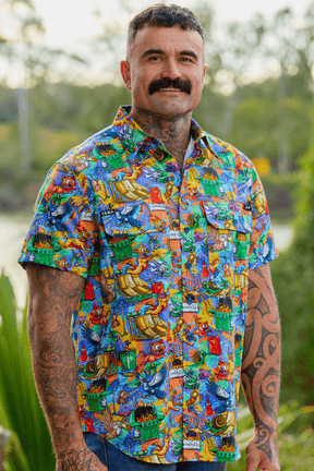 TradeMutt Workshirt Men's Backyard Blitz Short Sleeve Work Shirt Men's Backyard Blitz Short Sleeve Work Shirt | TradeMutt Workwear