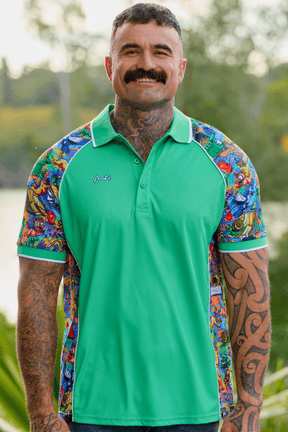 TradeMutt Polo Unisex Backyard Blitz Green Short Sleeve Polo Unisex Backyard Blitz Short Sleeve Polo | TradeMutt Workwear