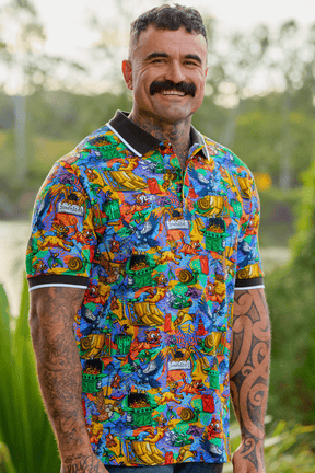 TradeMutt Workshirt Unisex Backyard Blitz Cotton Short Sleeve Polo Unisex Backyard Blitz Cotton Polo | TradeMutt Workwear