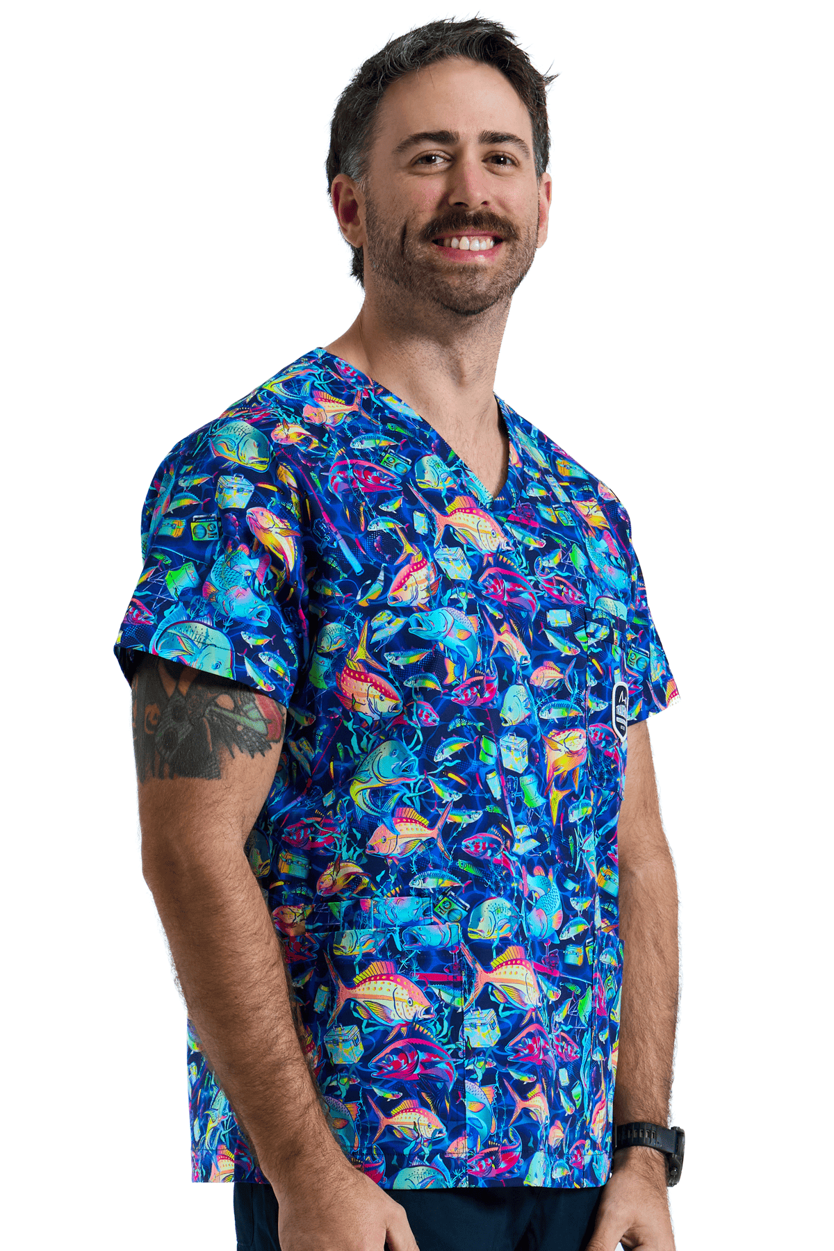 TradeMutt Scrubs Off The Hook Scrub Top Off The Hook Scrub Top | TradeMutt