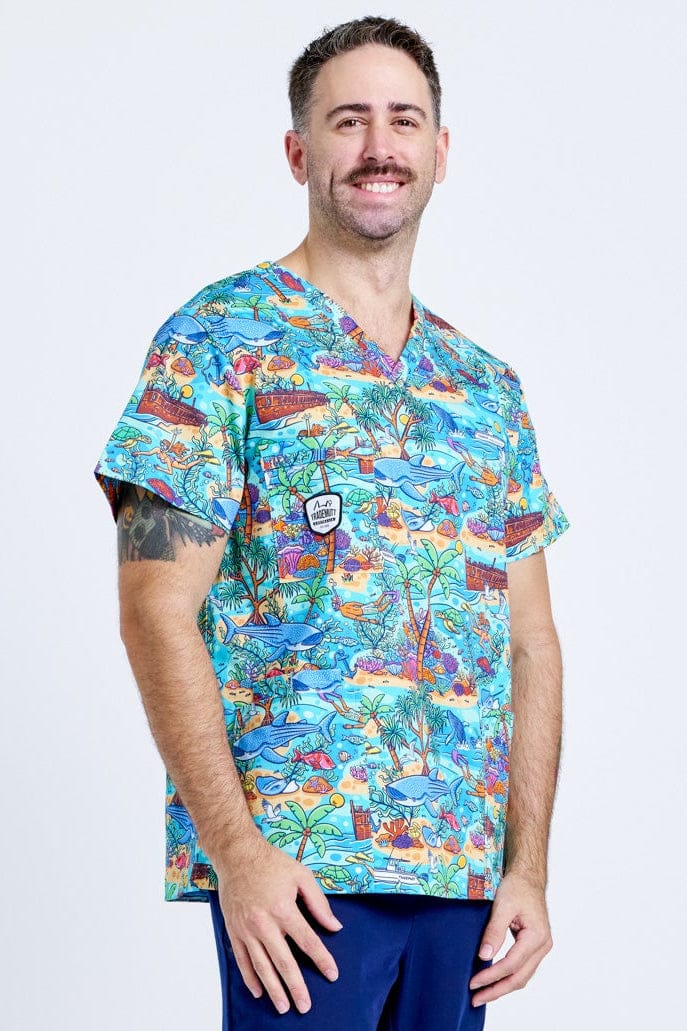 TradeMutt Workshirt Vitamin Sea Unisex Scrub Top Vitamin Sea Unisex Scrub Top