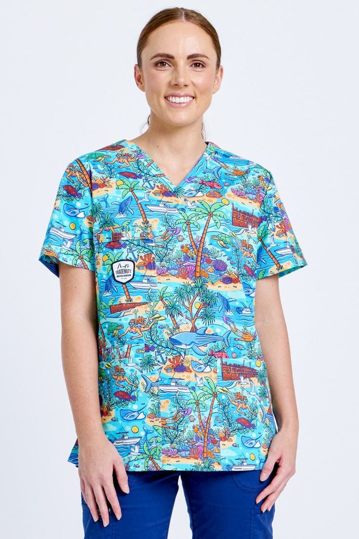 TradeMutt Workshirt Vitamin Sea Unisex Scrub Top Vitamin Sea Unisex Scrub Top